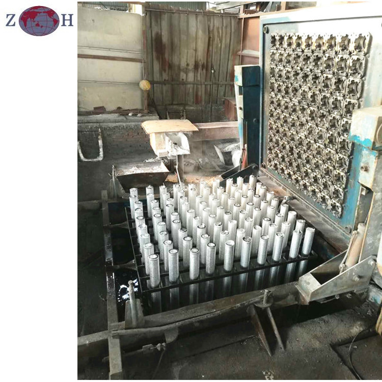 Aluminum billet continuous casting machine with furnace & deduster