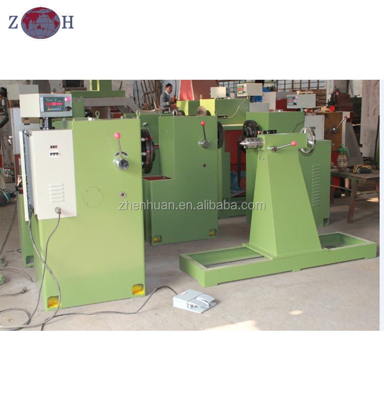 Horizontal manual transformer coil winding machine for LV and HV coil