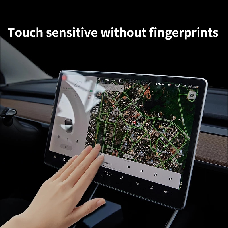 High Clear Car Navigation Touchscreen Tempered Glass Screen Protector for 2020 BYD Song Plus Display Glass Screen Film