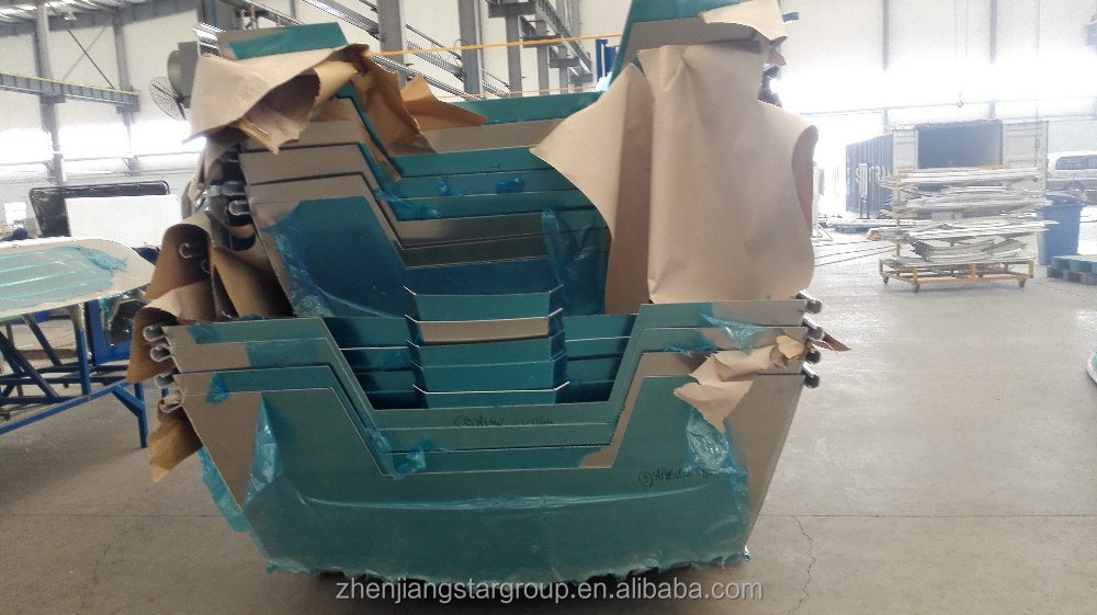 Aluminum alloy barge, aluminum alloy catamaran, aluminum alloy bench boat