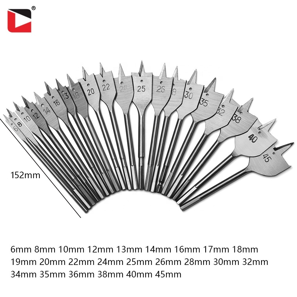 YongYi hole cutter drill bit hex shank wood flat drill bits