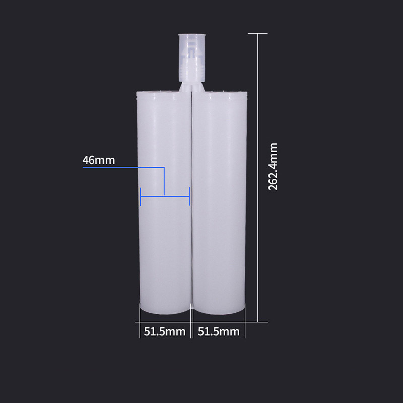 600ml  1:1 dual pack empty adhesive cartridge for epoxy