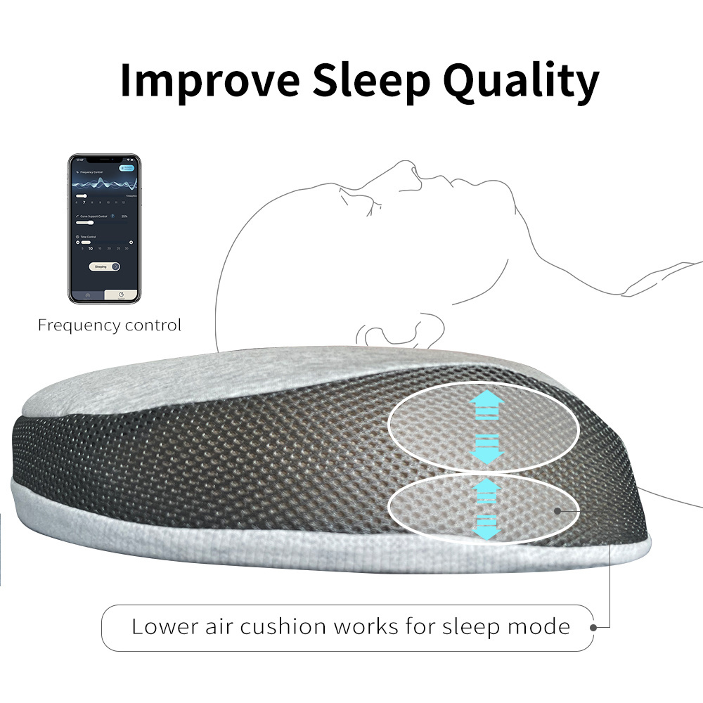 Anti-snore Smart AI bed Pillow with space memory foam filler