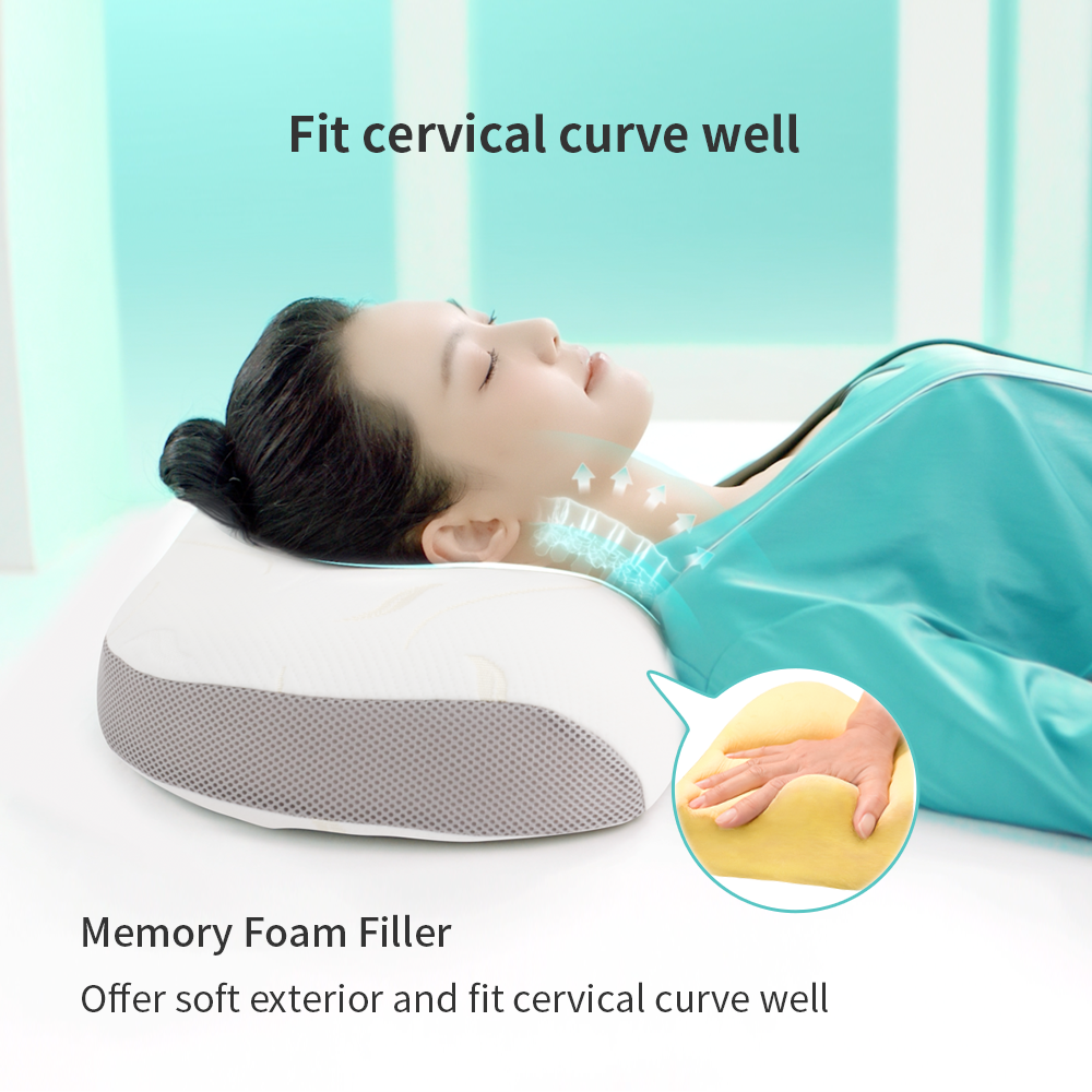 Patented Cervical Pillow Repair Cervical Spine Disc Relief Neck Pain Improve sleep quality Mother`s day gift Memory Foam Pillow