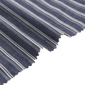 Factory Wholesale Soft and Colorful Yarn Dyed Stripe 100% Cotton Woven Fabric for Clothing