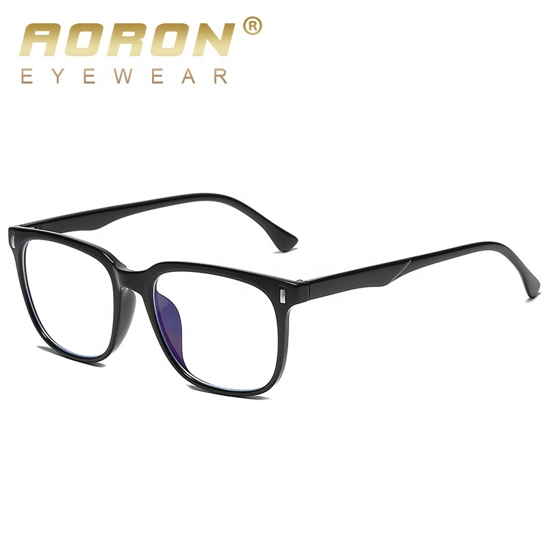 Aoron Square TR90 Frame Clear Lens Spring Hinge Stylish Reading Glasses Teenage Gaming Glasses Unisex 5004