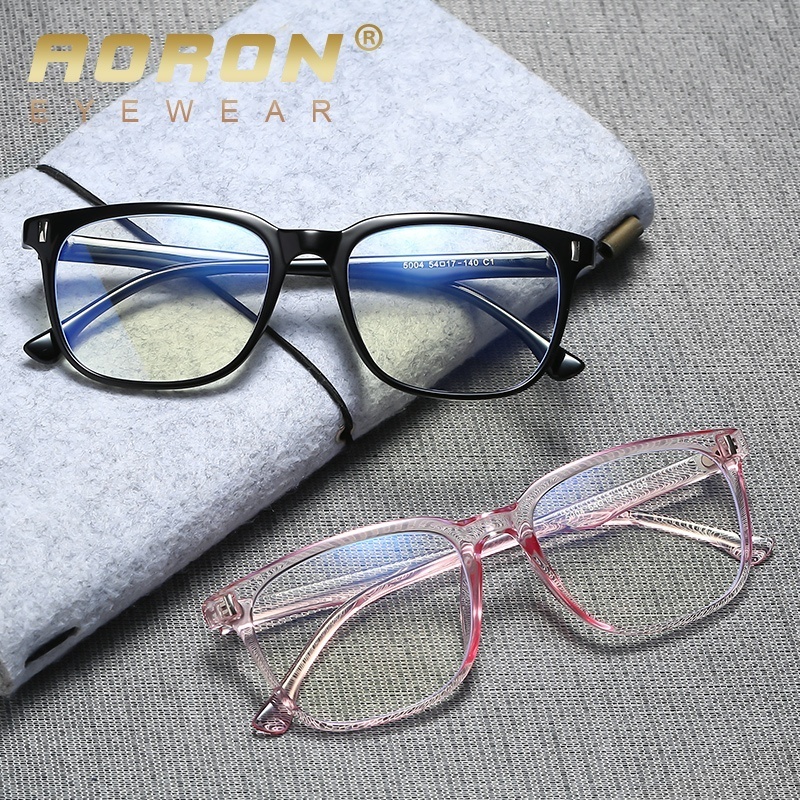 Aoron Square TR90 Frame Clear Lens Spring Hinge Stylish Reading Glasses Teenage Gaming Glasses Unisex 5004