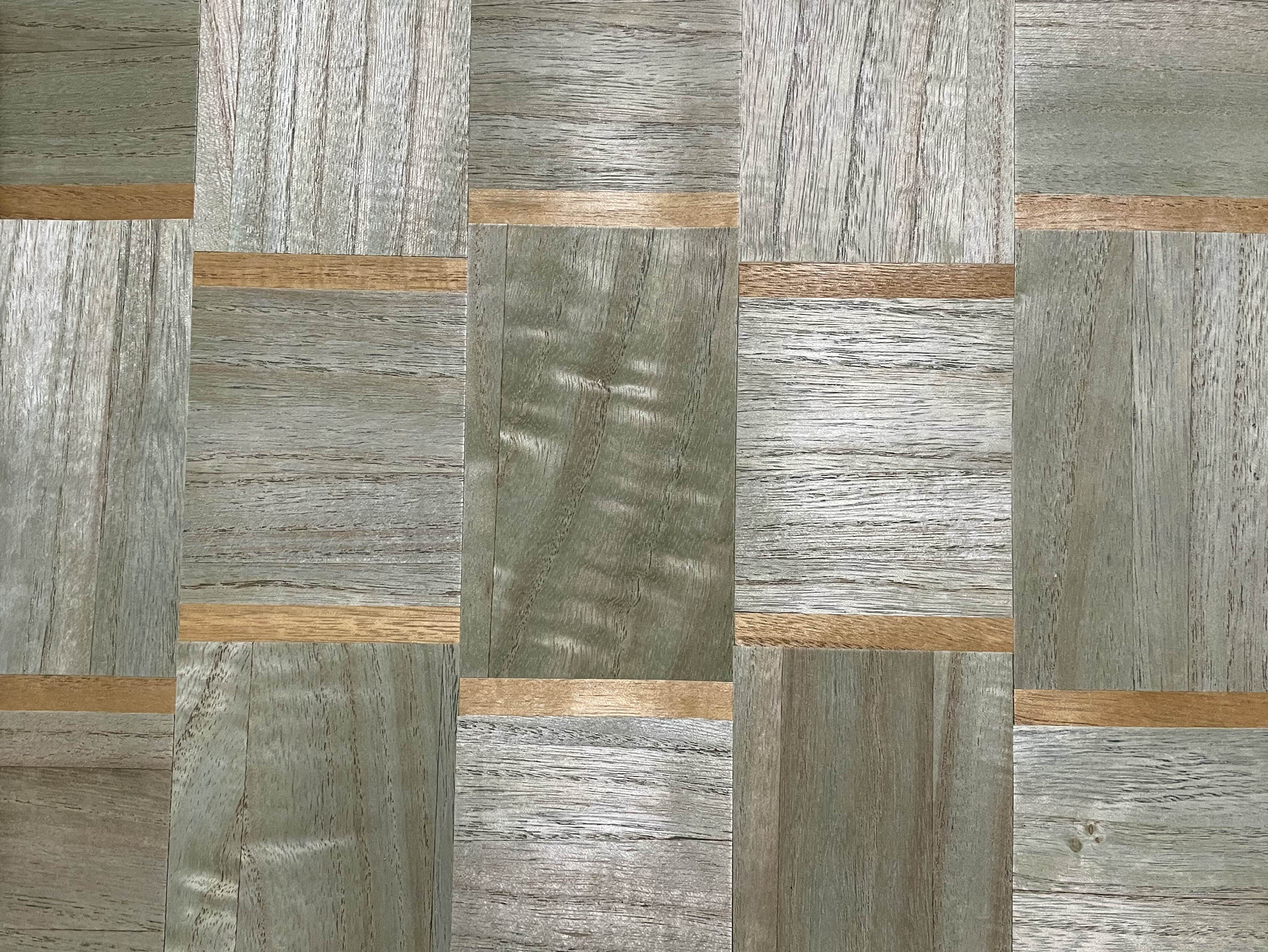 Zhenling Free sample luxury interior decoration ceiling panel 3D design Handmade Natural Wood Veneer Wall paper