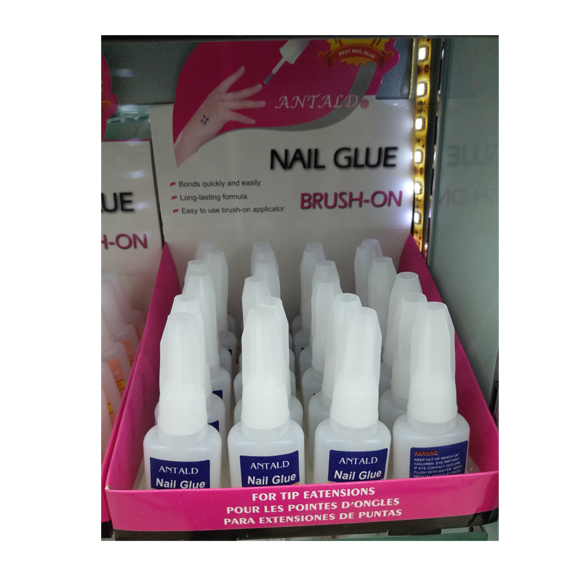 Nail Salon 10g Fast Drying Nail Glue Finger Nail Polish Brush On Glue