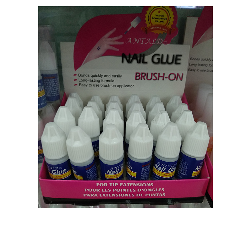 Nail Salon 10g Fast Drying Nail Glue Finger Nail Polish Brush On Glue