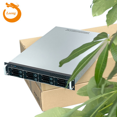 ZhenLoong 2u 8 bays NAS hard disk hot swap storage server rack case chassis with mini SAS SATA 12Gb backbplane SFF8643