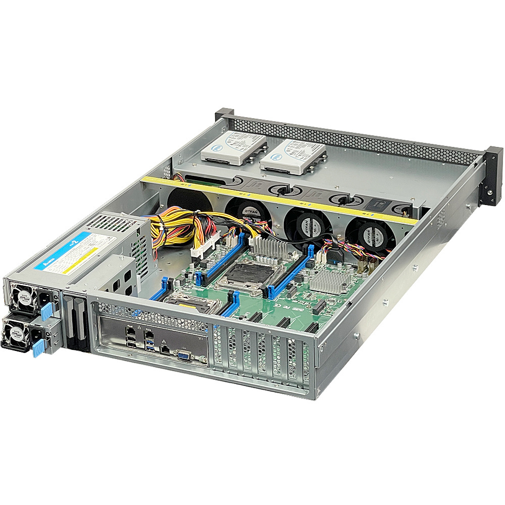 ZhenLoong X28 2u 8 bays hard disk hot swap storage server rack case chassis with mini SAS SATA 12Gb backbplane SFF8643