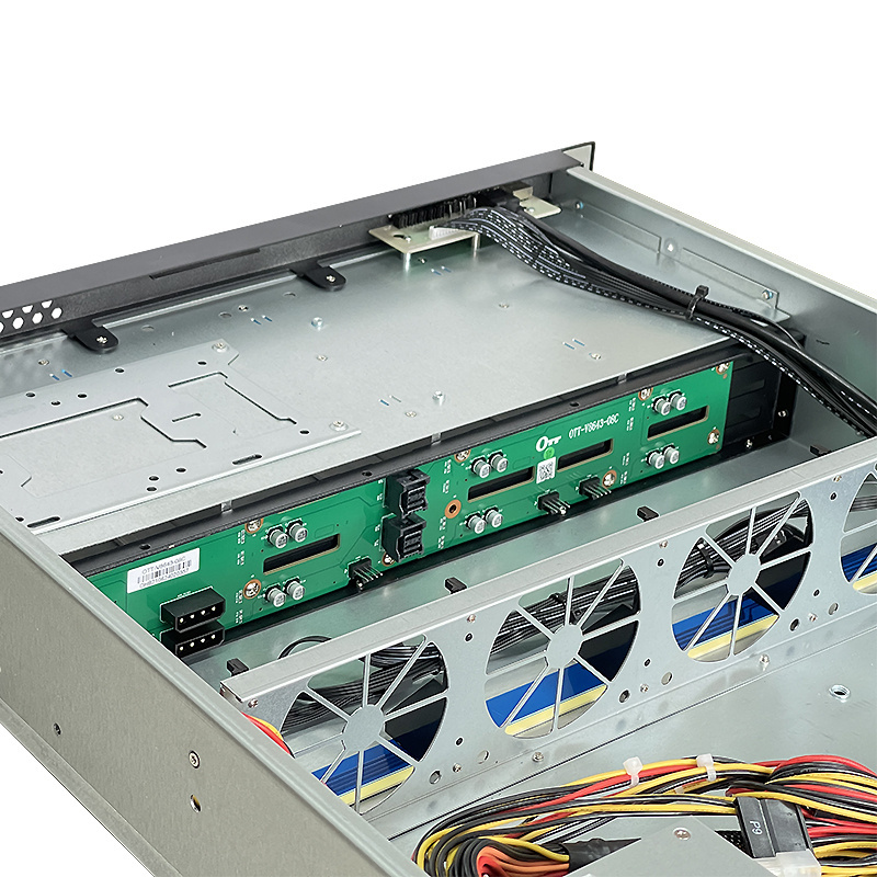 ZhenLoong 2u 8 bays NAS hard disk hot swap storage server rack case chassis with mini SAS SATA 12Gb backbplane SFF8643