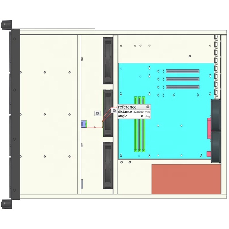 ZhenLoong 4u customization chassis NAS depth 550mm 24 bay hot swap bays ATX 19