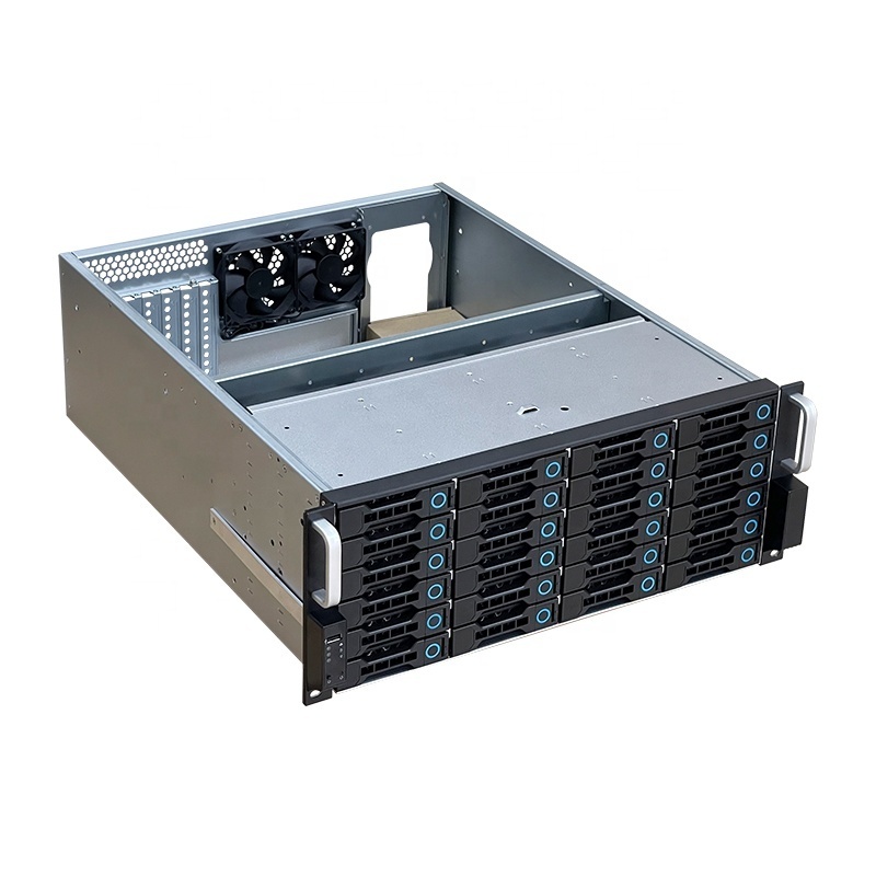 ZhenLoong 4u customization chassis NAS depth 550mm 24 bay hot swap bays ATX 19