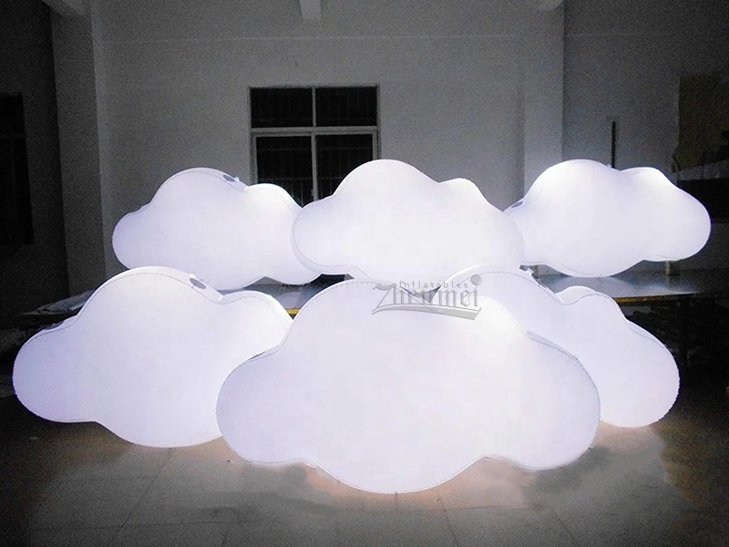 Zhenmei Advertising inflatable white cloud balloon inflatable cloud shape