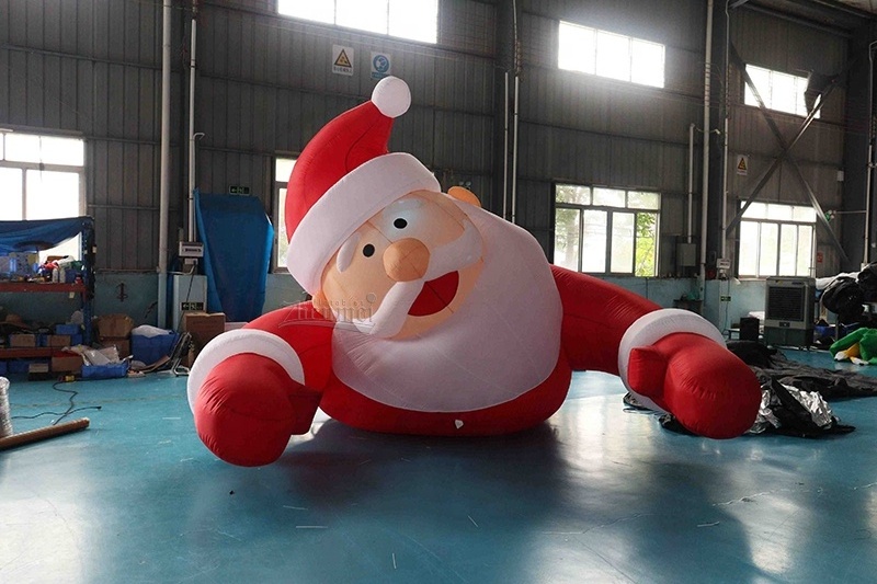 Zhenmei Manufacturer 20ft Xmas giant inflatable Santa for sale