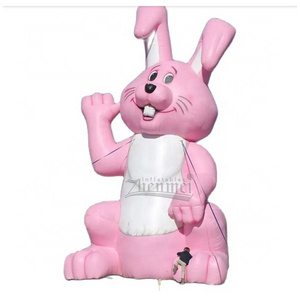 Art Inflatable Easter Bunny for Festival,Giant Inflatable Rabbit with LED Light