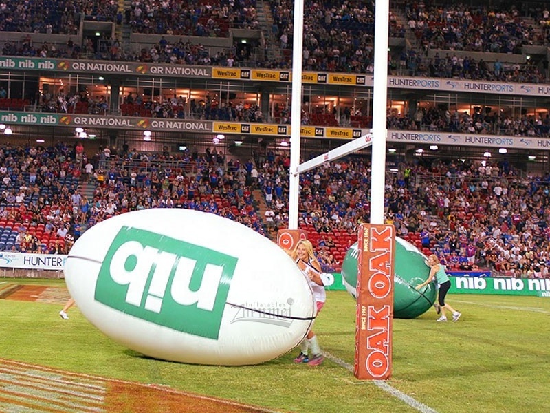 Giant advertising Inflatable Rugby Football Ball Model, inflatable sport game balloon