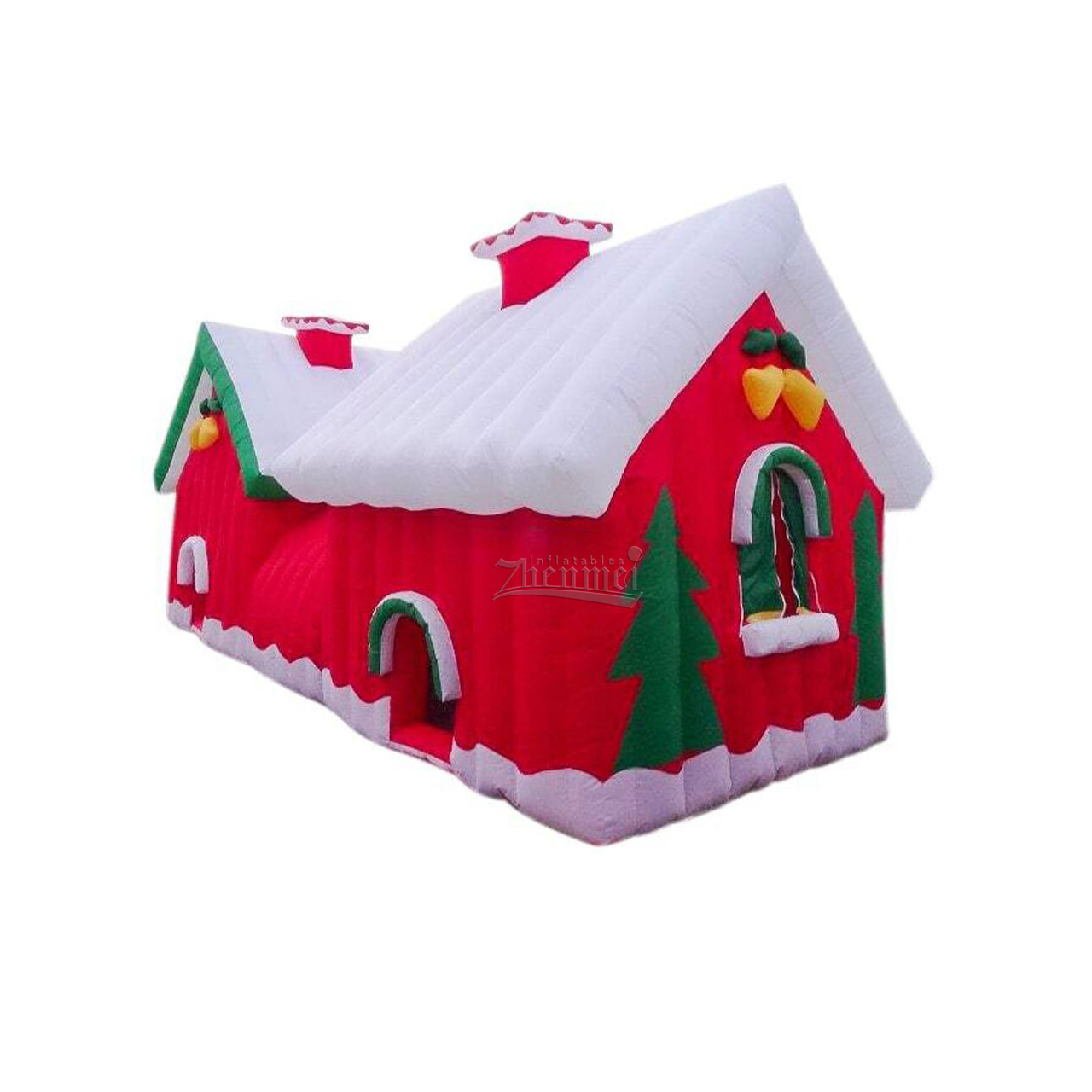 13ft LED Lighting Christmas Inflatable Santa Grotto/Christmas Inflatable House/Festive Inflatable Christmas Tent