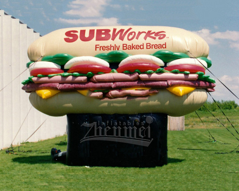 Giant hamburger advertising burger inflatable hamburger for burger shop advertising,inflatable food models