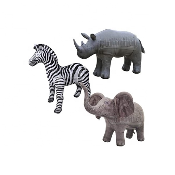 Zhenmei Giant Inflatable Elephant Decoration Inflatable Animals Elephant Models with LED Lights