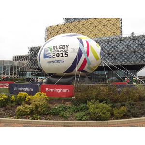 Giant advertising Inflatable Rugby Football Ball Model, inflatable sport game balloon