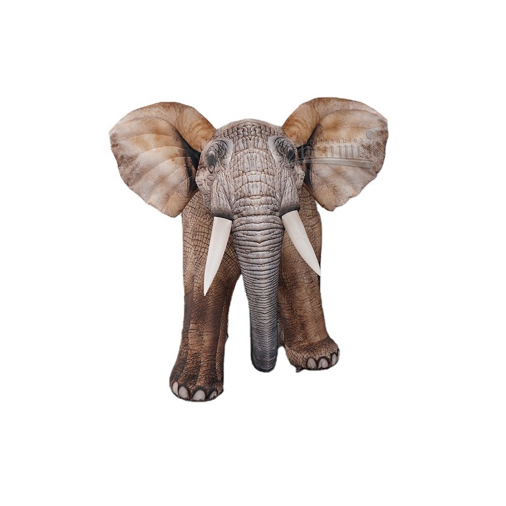 Zhenmei Giant Inflatable Elephant Decoration Inflatable Animals Elephant Models with LED Lights