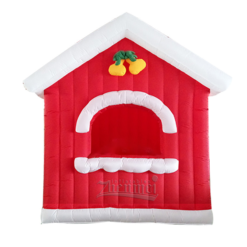 13ft LED Lighting Christmas Inflatable Santa Grotto/Christmas Inflatable House/Festive Inflatable Christmas Tent