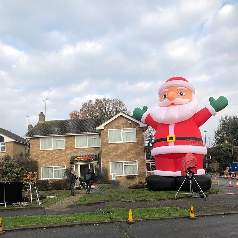 Yard standing giant inflatable christmas santa claus, christmas giant inflatable santa claus for sale