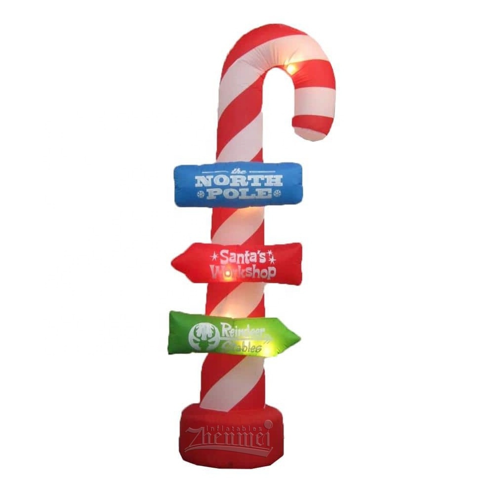 Giant PVC Candy Cane model, Inflatable Candy Canes Helium Balloon for Christmas Decorations