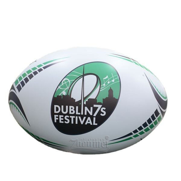 Giant advertising Inflatable Rugby Football Ball Model, inflatable sport game balloon