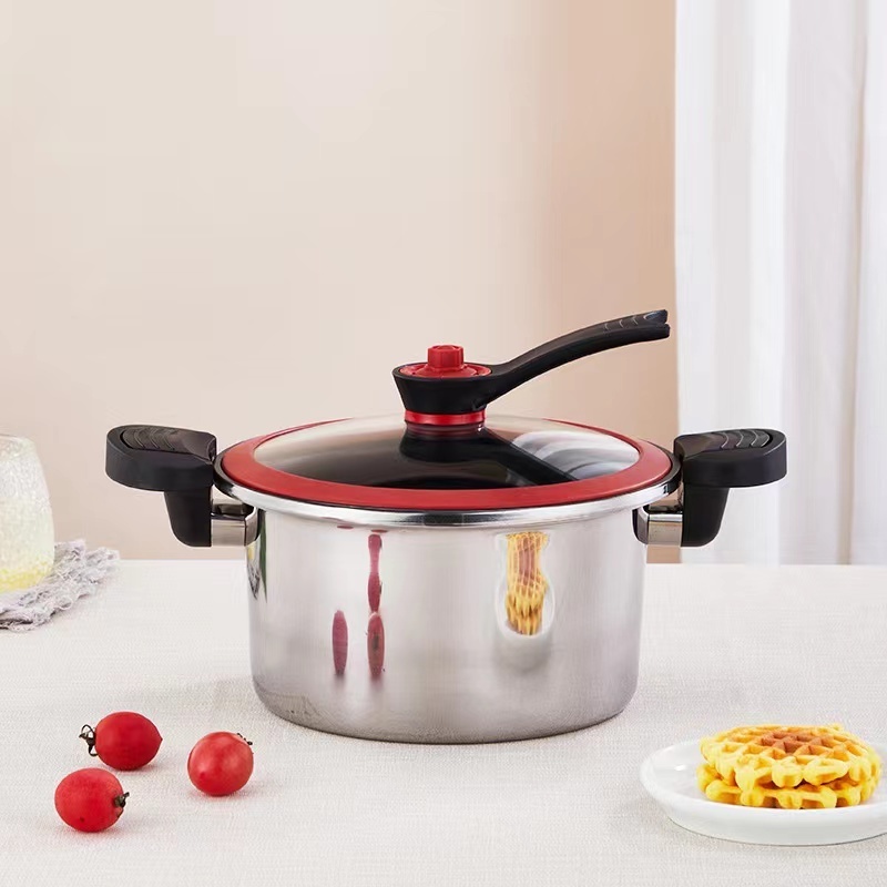 New design pressure cooker stainless steel 304 explosion-proof micro cookers pressure Pot 4.5L on sale for kitchen