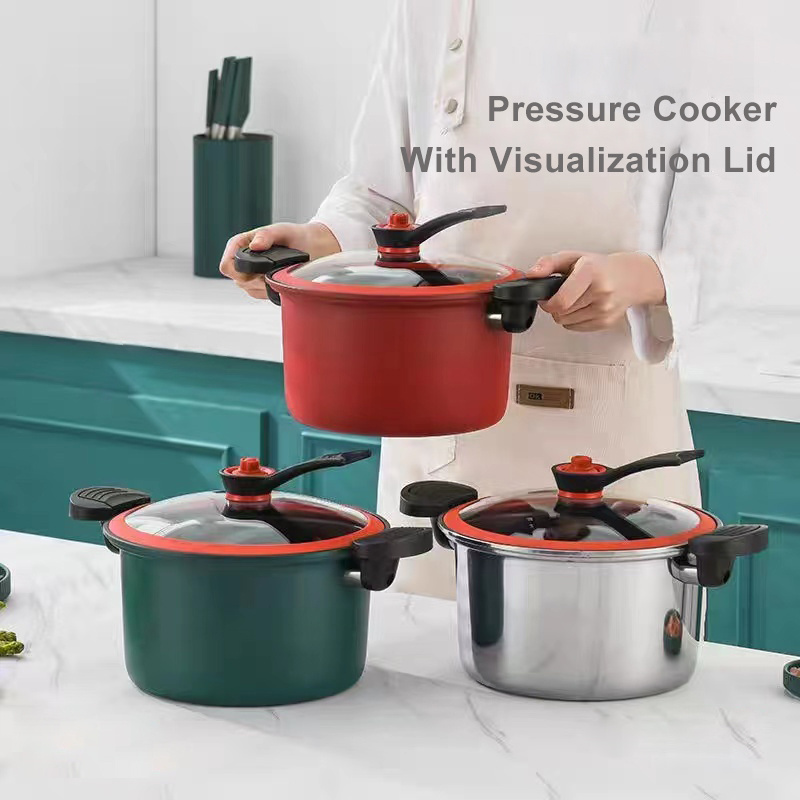 New design pressure cooker stainless steel 304 explosion-proof micro cookers pressure Pot 4.5L on sale for kitchen