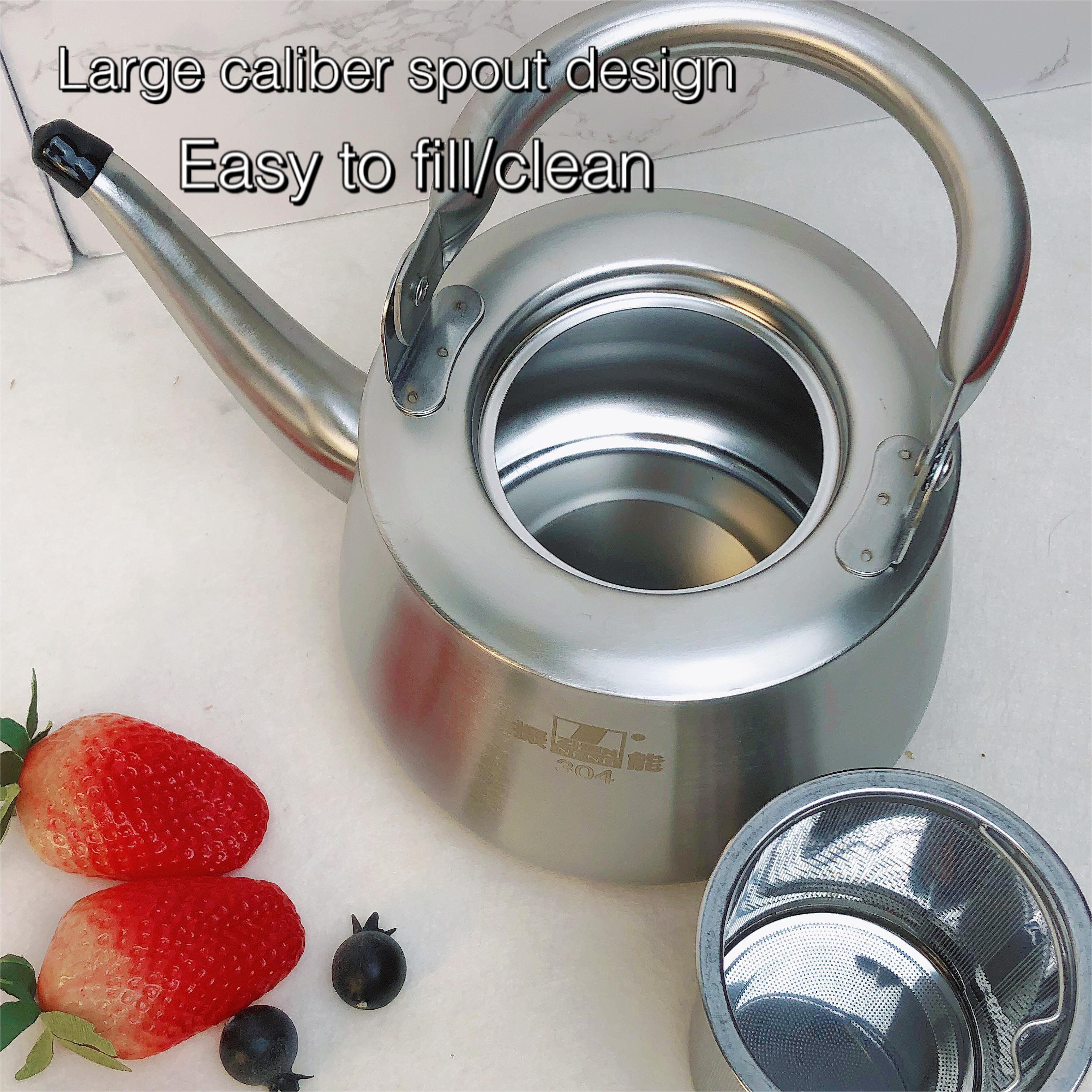 Factory Wholesale Household Stainless Steel Kettle Camping Hot Water Tea Pot for Home Hotel