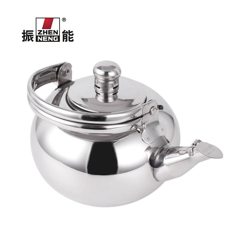 18CM/2L stainless steel 201 tea kettle spherical boiling kettle for tea making or boil water