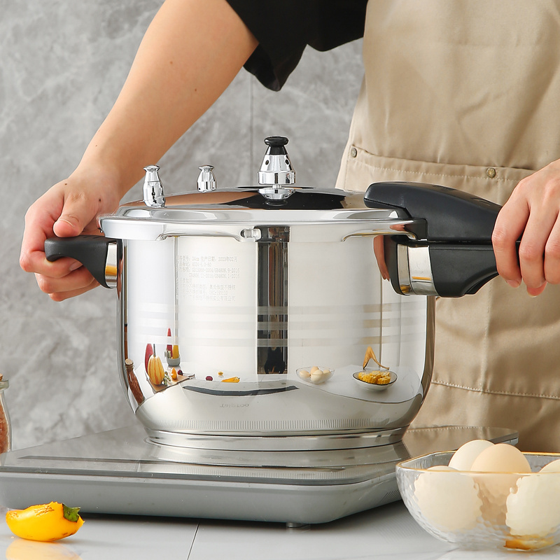 Hot sale large capacity electric pressure cooker stainless steel 8 litres pressure pot with safety valve