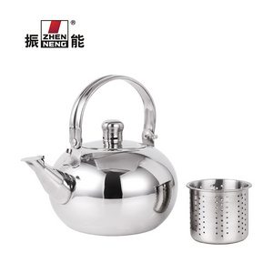 14CM High quality kitchen accessories small size stainless steel whistle non-electric boiling tea kettle with filter