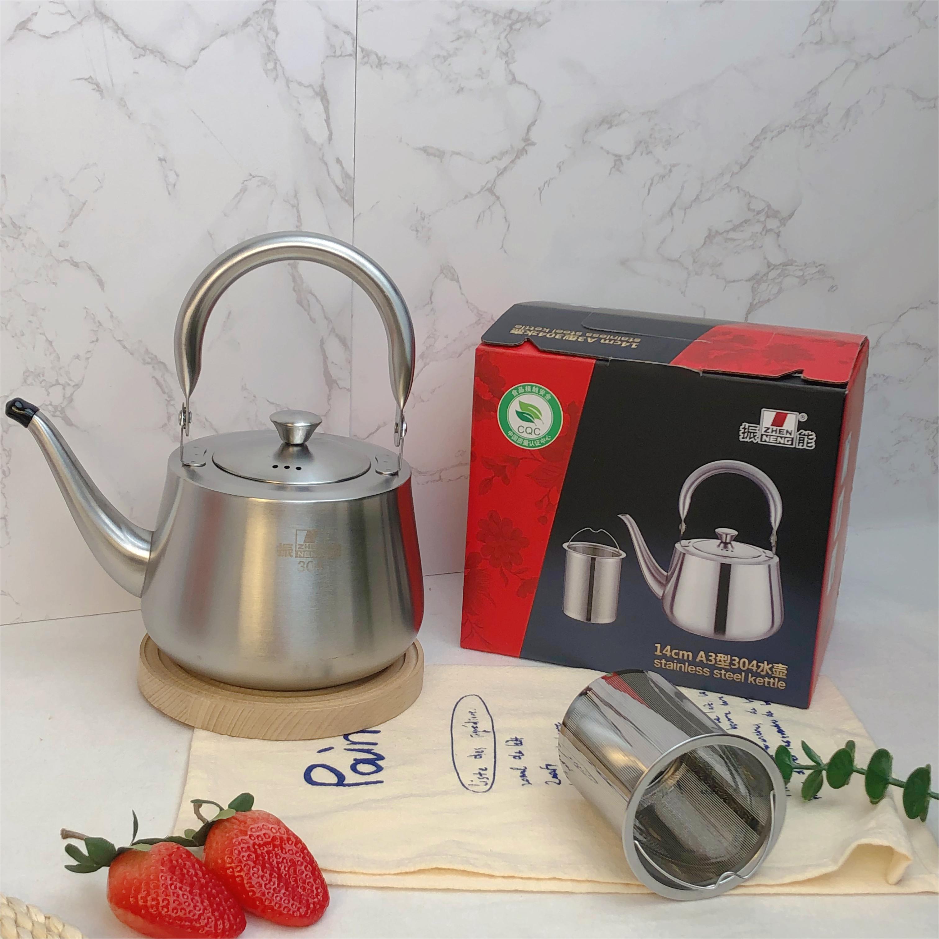 Factory Wholesale Household Stainless Steel Kettle Camping Hot Water Tea Pot for Home Hotel