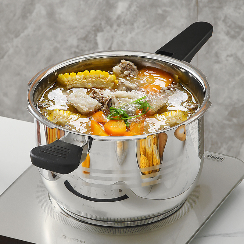 High quality stainless steel pressure pot quick cooking SS304 pressure cookers with 4 Litres made in China