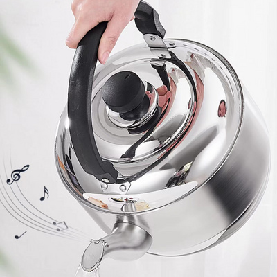 5L teapot kettle SUS304 stainless steel whistle kettle travel tea pot with bakelite handle