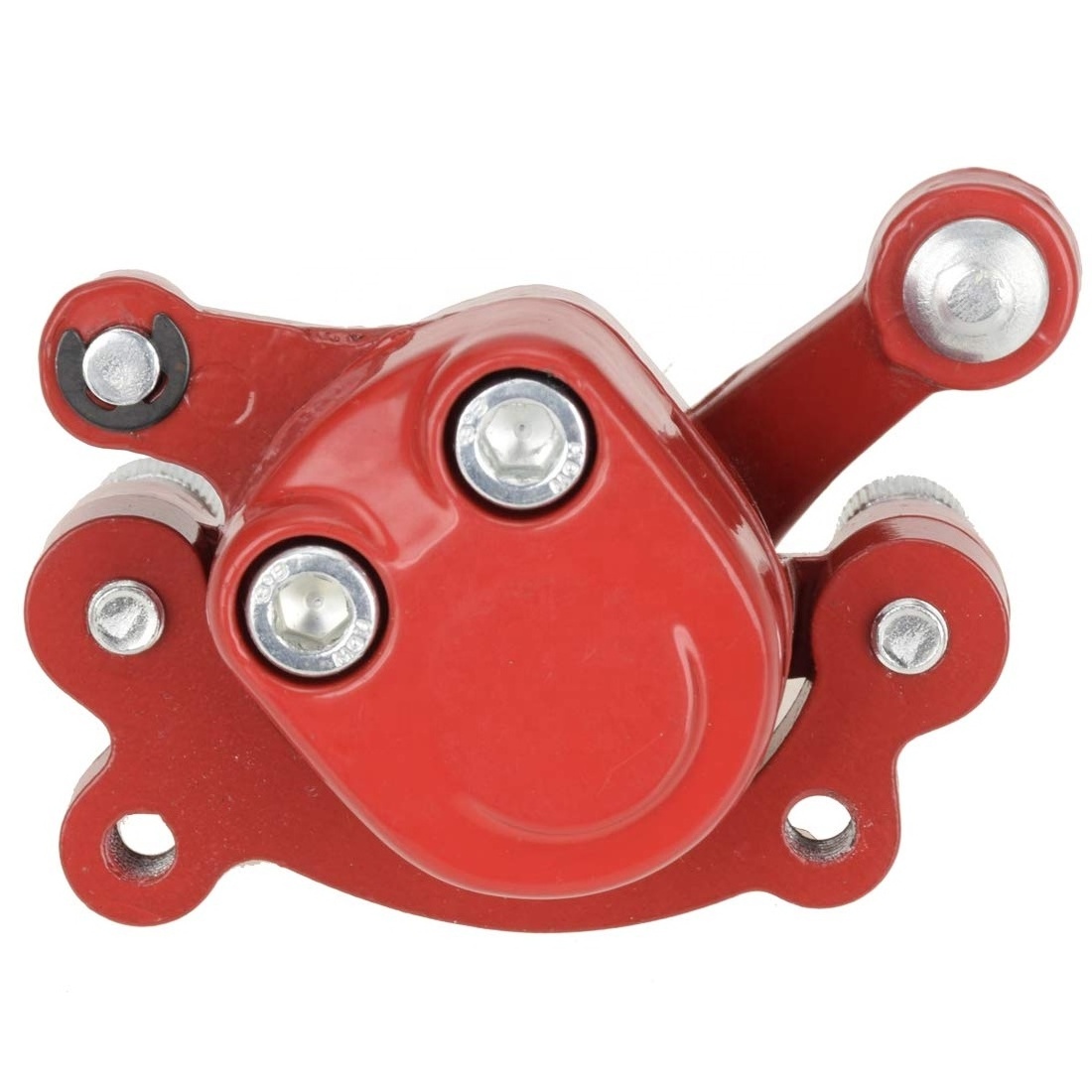 HIAORS Front Disc Brake Caliper for MM-B80 105cc Motovox MBX10 CT100U 47 49cc Mini Bike ATV Scooter Dirt Pocket Bike Go Kart Red