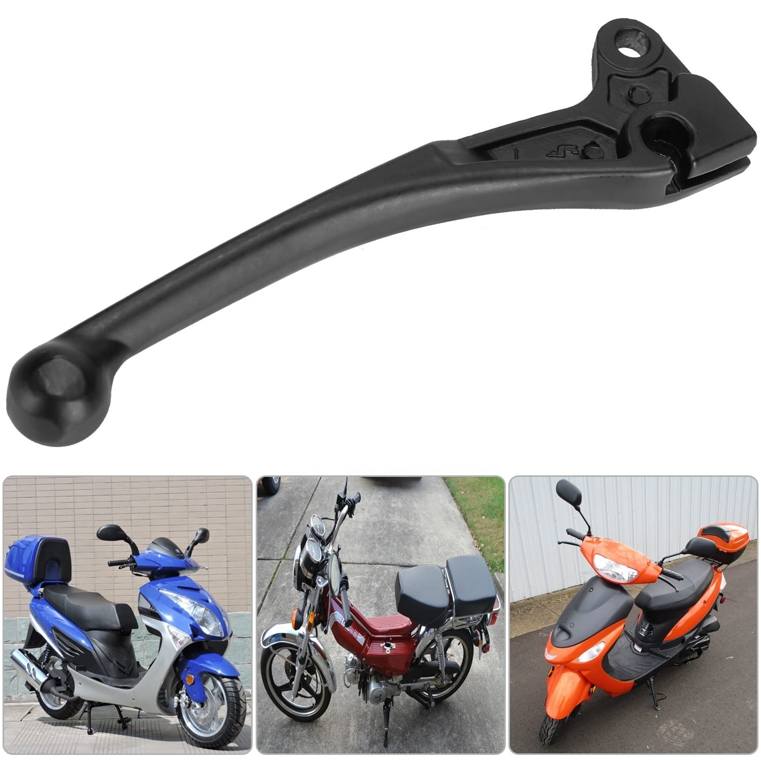 HIAORS Left Rear Brake Lever Handle for GY6 49cc 50cc 125cc 150cc SSR Lazer Chuckus Roketa Jonway Chinese Scooter Moped Parts