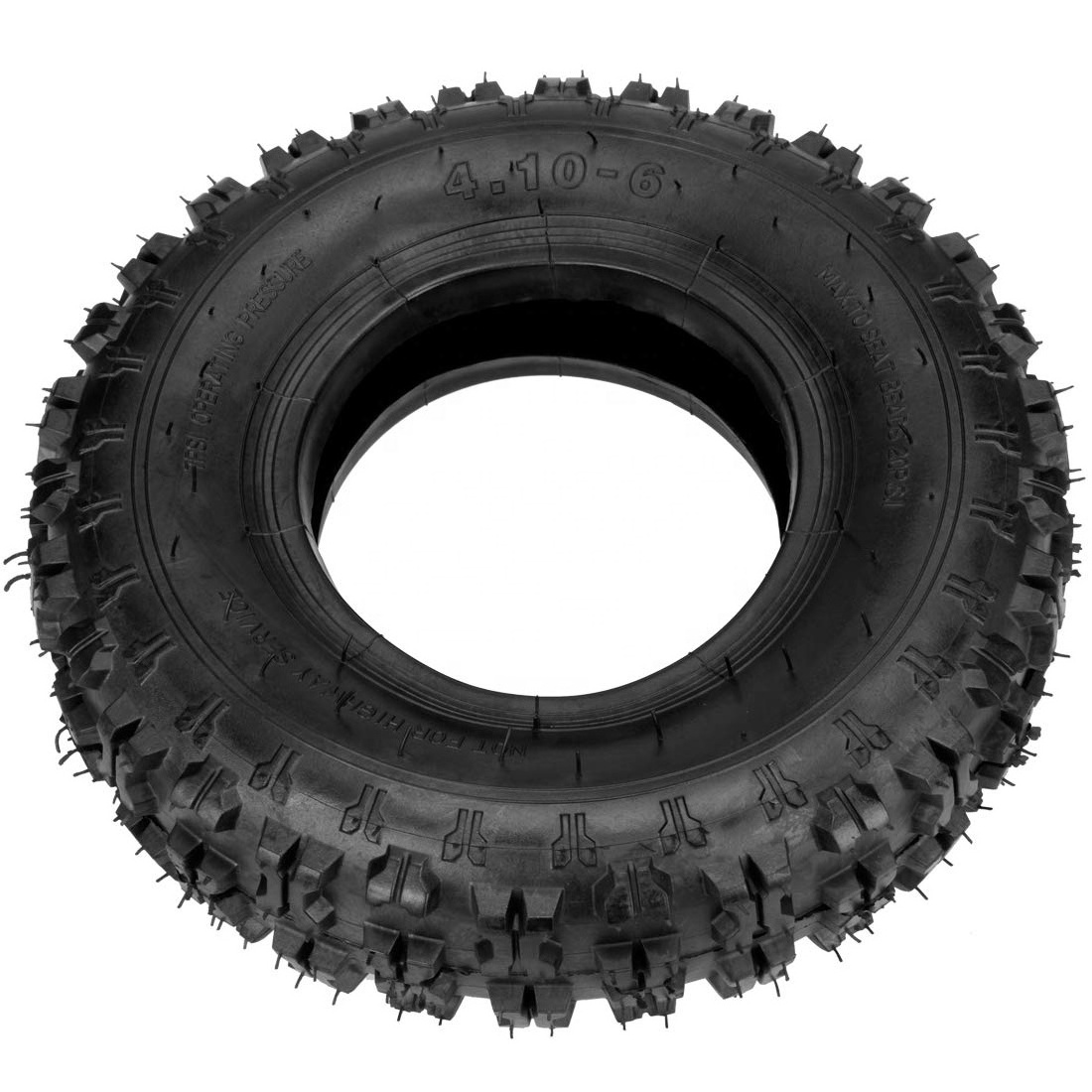 HIAORS 4.10-6 4.10/3.50-6 NHS Tire for Go Kart Chinese ATV Quad 4 Wheeler Mini Bike Lawn Equipment Garden Rototiller Snow Blower