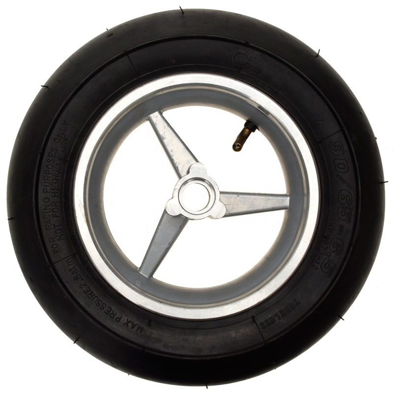 HIAORS Pocket Bike 90/65-6.5 Smooth Wheel Hub Tire for 2 Stroke Tyre Rocket Motor Scooter Mini Motorcycle