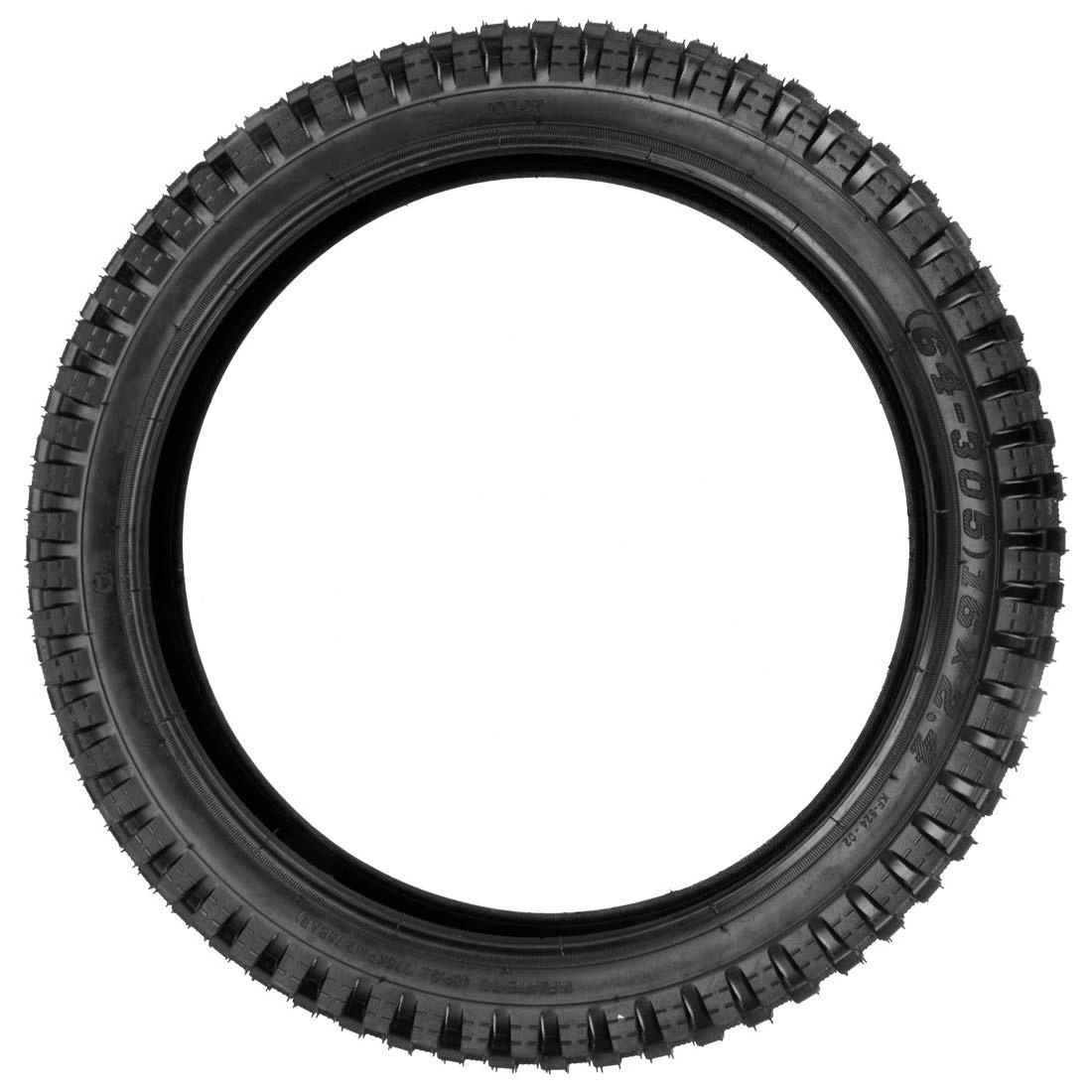 HIAORS Motorcycle 16x2.4 (64-305) Knobby Tyre Tread Front Tire for Dirt Rocket Electric Motocross Dirt Bike MX500 MX650