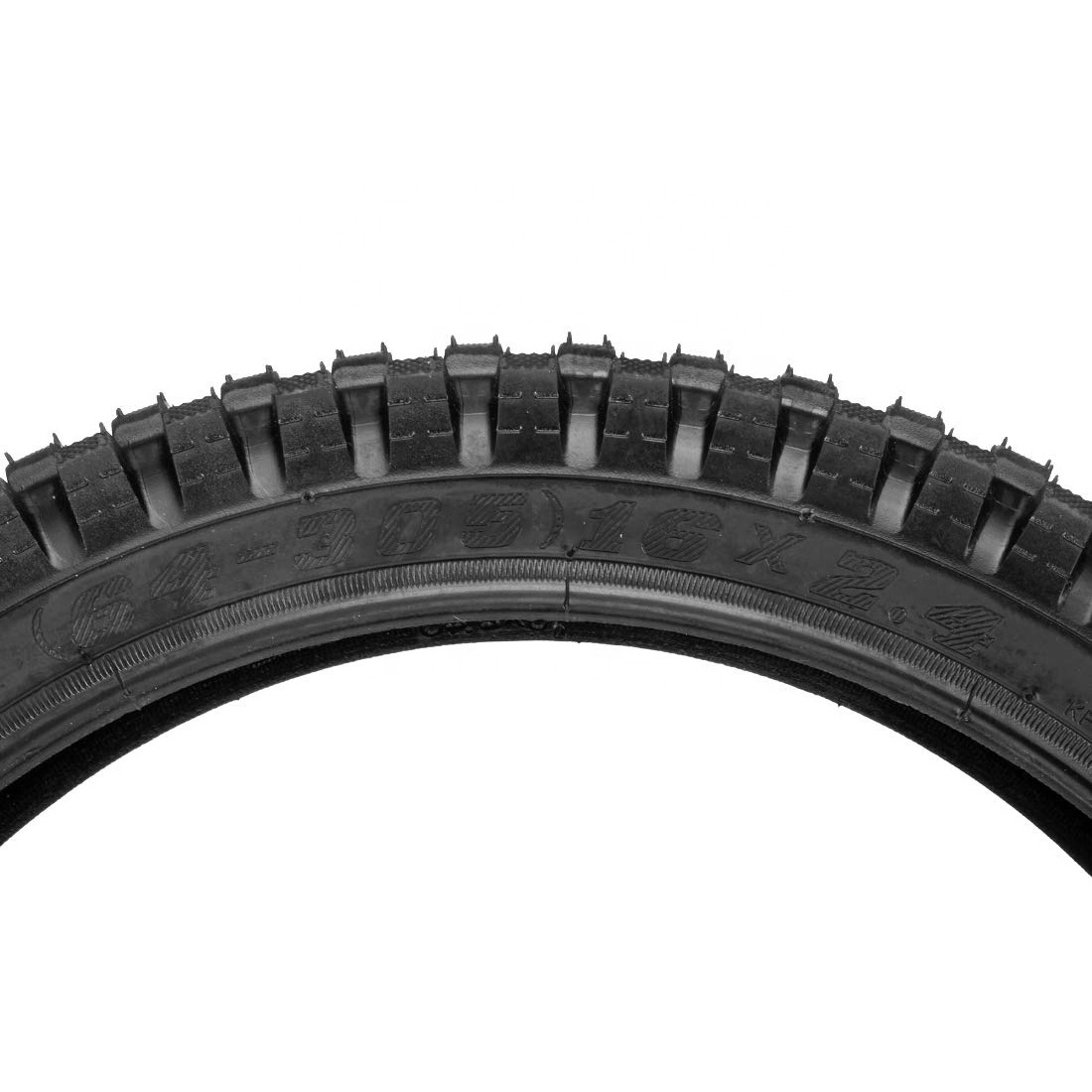 HIAORS Motorcycle 16x2.4 (64-305) Knobby Tyre Tread Front Tire for Dirt Rocket Electric Motocross Dirt Bike MX500 MX650