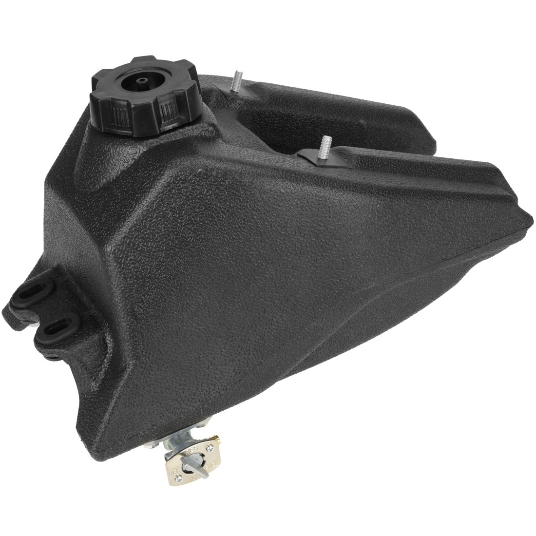 HIAORS Gas Fuel Petrol Tank for Kazuma Meerkat Redcat KMX50 50cc Hensim 50cc 70cc Yerf Dog ATV Quad 4 Wheeler Black Plastic