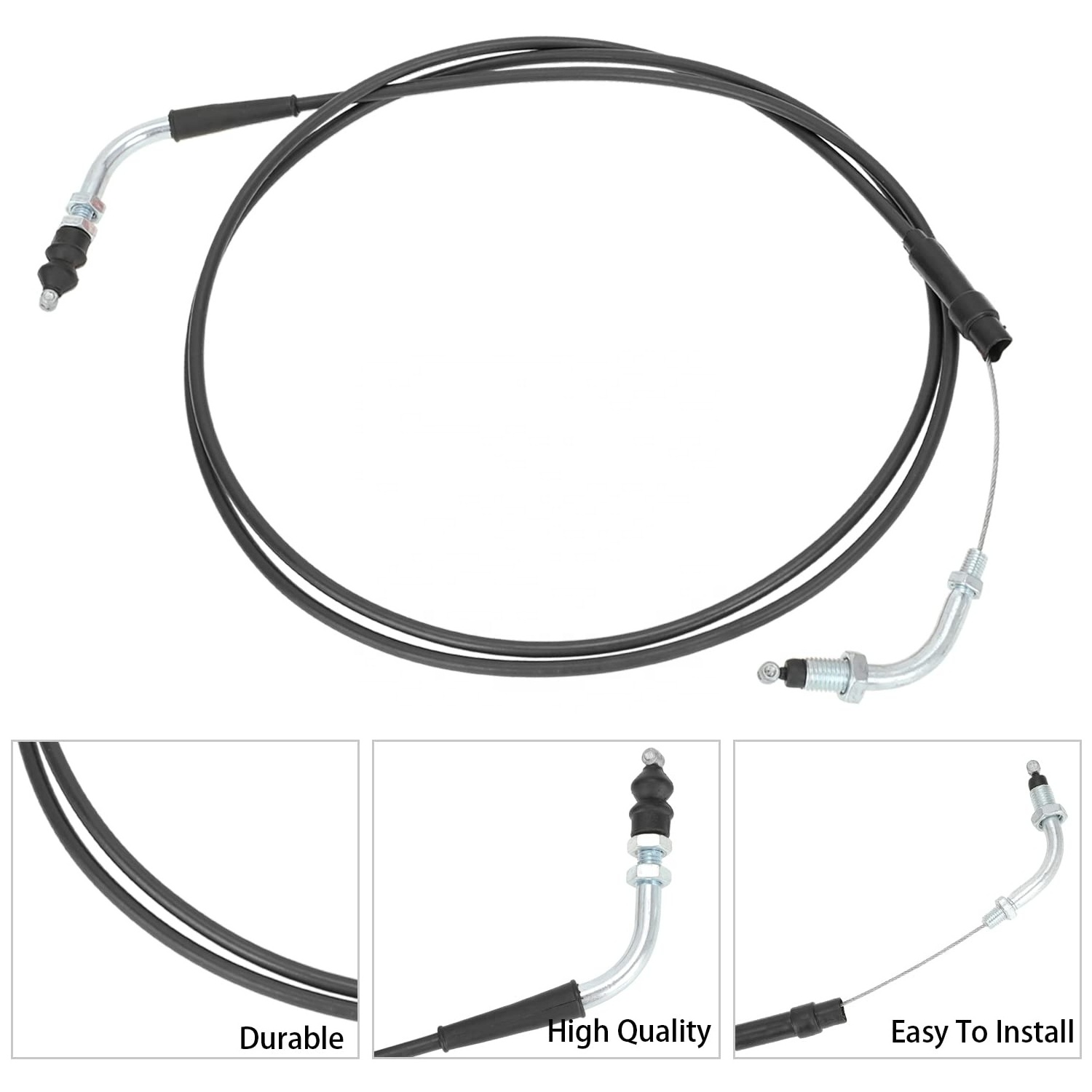 HIAORS 78 inch Throttle Cable for GY6 50cc-150cc Tao Tao BWS Lancer Thunder Vip Future Champion Scooter Moped Go Kart