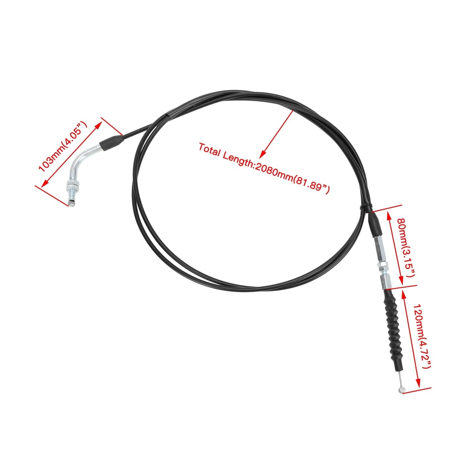 HIAORS 82 inch Throttle Cable for Hammerhead MudHead 208R Twister Tomberlin Crossfire Go Kart Cart Dune Buggy Off-Road Trike ATV